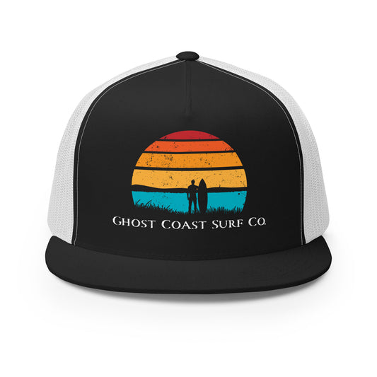 Flat Bill Hat - Ghost Coast Sunset