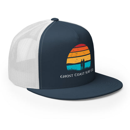 Flat Bill Hat - Ghost Coast Sunset