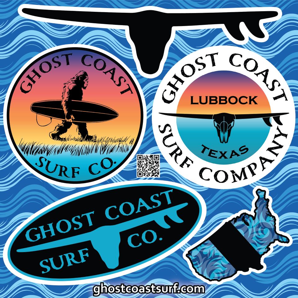 Sticker Sheet - Color – Ghost Coast Surf Co.